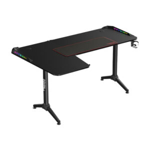 Twisted Minds WARRIOR L Shaped RGB Gaming Desk, Left - Black