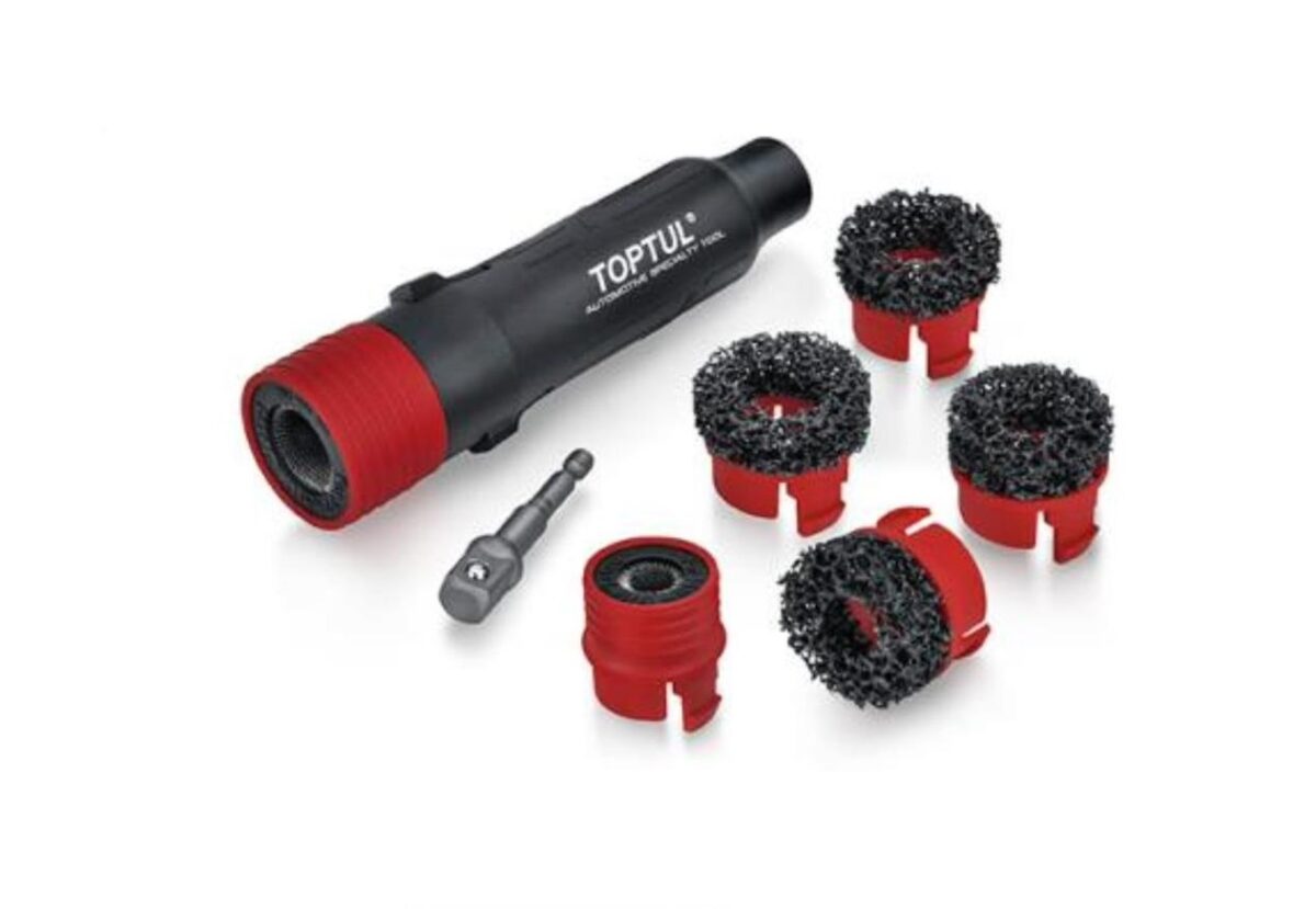 Toptul 8pcs Wheel Stud & Hub Cleaning Tool Set - Image 1