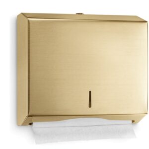 Wall Mount Multifold Towel Dispenser - 2, Matte Gold