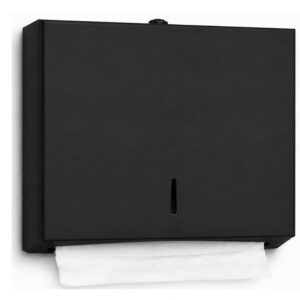 Wall Mount Multifold Towel Dispenser - 4, Matte Black