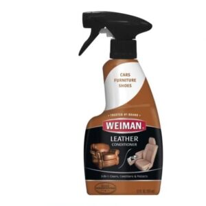 Weiman Leather Cleaner and Conditioner for Furniture, Car Interiors 355 ml