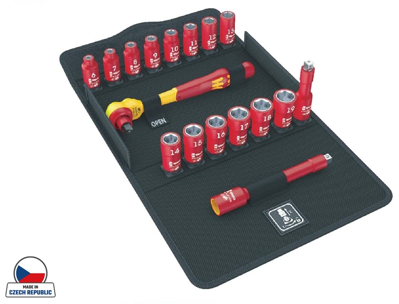 wera-8100sb-vde.jpg Wera 3/8" Dr. VDE Insulated Tool Set - Image 1