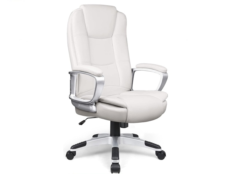 white-chair.jpg Executive Office Swivel Chair - Image 1