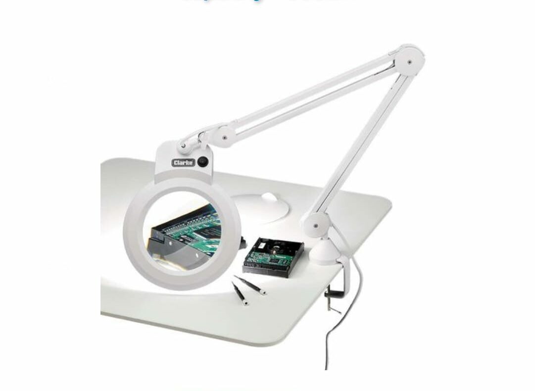 xbgs-led-lamp-e1715099786576.jpg Clarke Desk Mounted Magnifying LED Lamp - Image 1