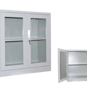2 Glass Door Steel Cabinet
