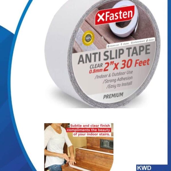 Xfasten Transparent Anti-Slip Tape: Improves Traction & Safety