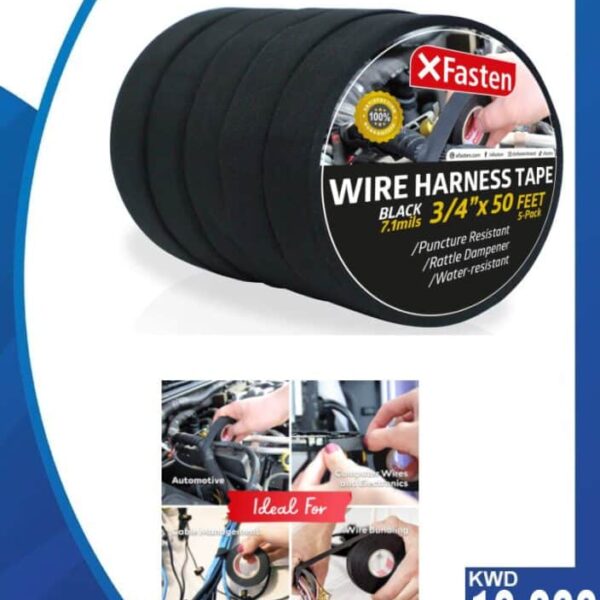 Xfasten Heavy-Duty Wire Harness Tape: Organizes & Protects Wires