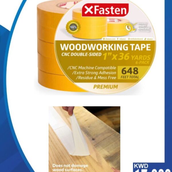 Xfasten Strong Double-Sided Woodworking Tape: Secure Bonds for Woodworking Projects