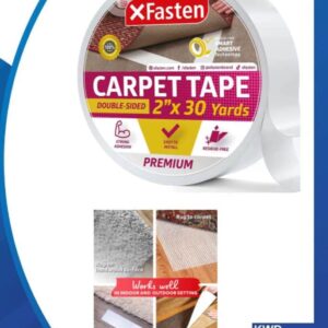 Xfasten Long-Lasting Carpet Tape: Keeps Carpets Secure and Prevents Curling
