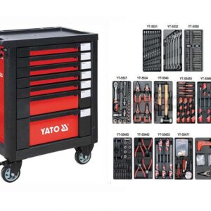Yato 7 Drawer Roller Cabinet: Organize Your Tools with 189 Pieces Included