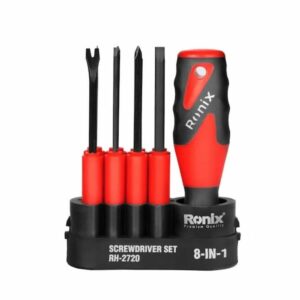 Ronix 8-in-1 Screwdriver Set: Compact & Multifunctional