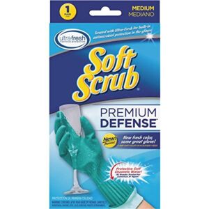Soft Scrub Medium Soft Scrub Premium Defense Purple Rubber Gloves