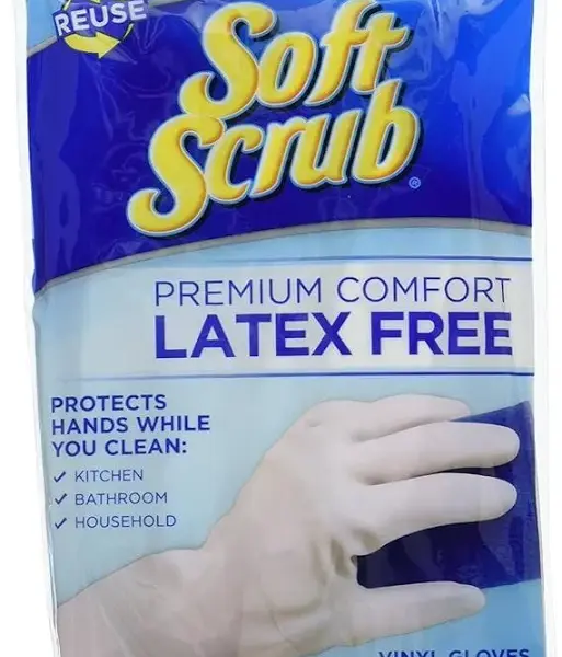 Soft Scrub Gloves Vinyl