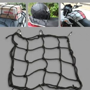 All-in-one local deliver plan Ipetboom Motorcycle Cargo Net 50x50cm Heavy-Duty Latex Luggage Net with Hooks