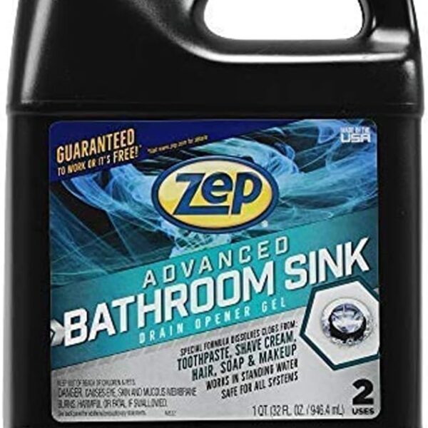 Zep Advanced Bathroom Sink Drain Opener Gel - 32 oz