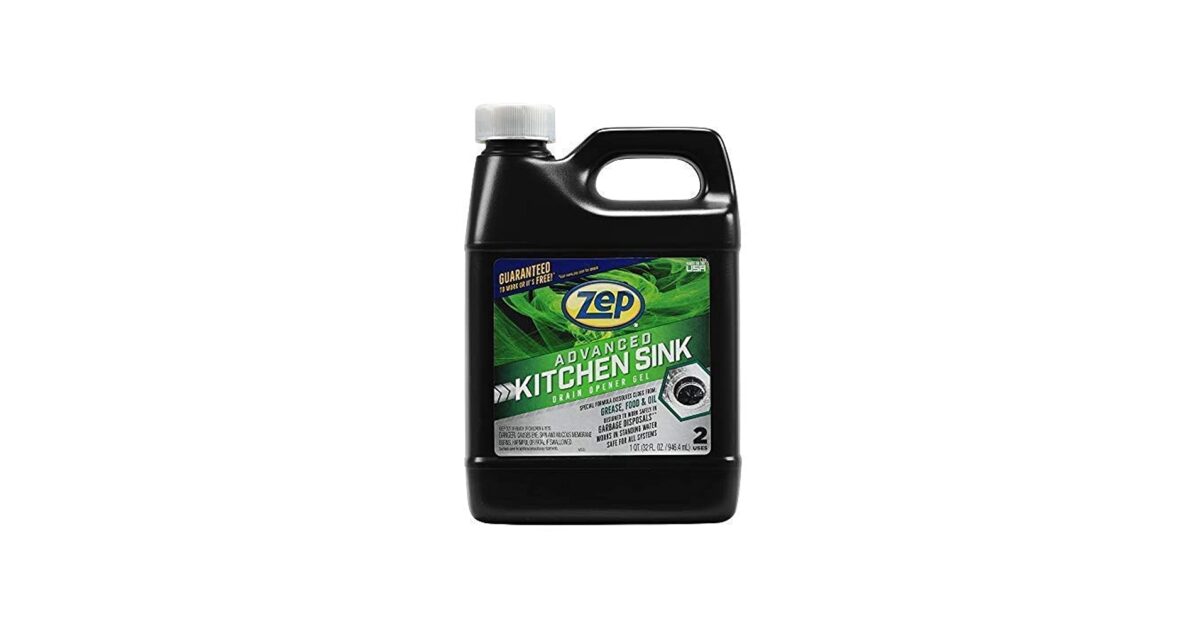 22-1-1.jpg Zep Advanced Kitchen Sink Drain Opener Gel – Works in Standing Water – 32 oz - Image 1