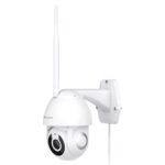 Powerology Wifi Smart Outdoor Camera 360 Horizontal and Vertical Movement - White - Image 2