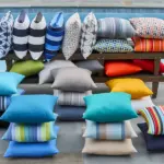 Sunbrella Cushion Porto Grey Chine - Image 4