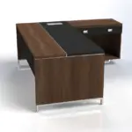 Linea Due with Open Shelf Return (Premium) Executive Desks