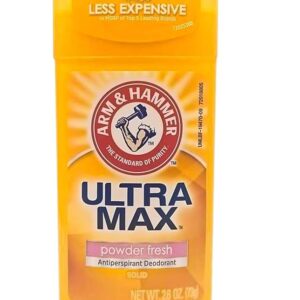 Arm & Hammer Ultra Max Powder Fresh Invisible Solid Antiperspirant Deodorant