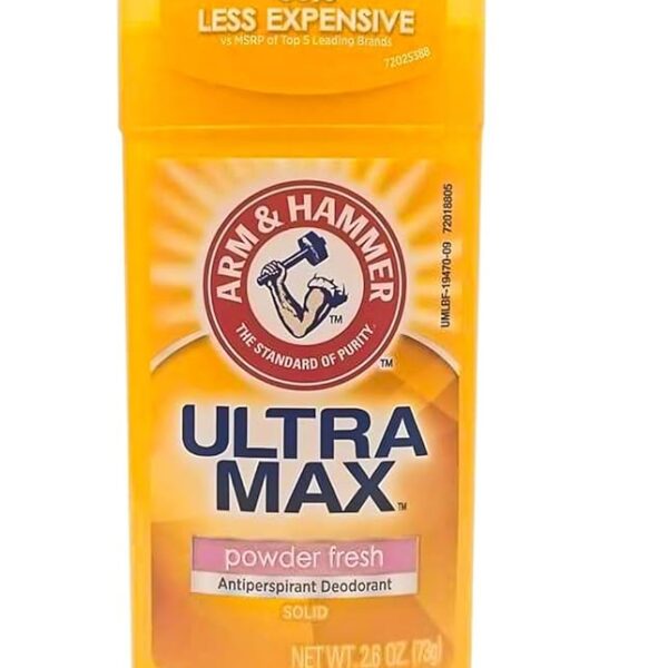 Arm & Hammer Ultra Max Powder Fresh Invisible Solid Antiperspirant Deodorant