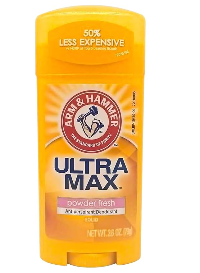 3-2.jpg Arm & Hammer Ultra Max Powder Fresh Invisible Solid Antiperspirant Deodorant - Image 1