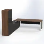 Elite Presidential Desk with Wall Unit Executive Desks - Image 6