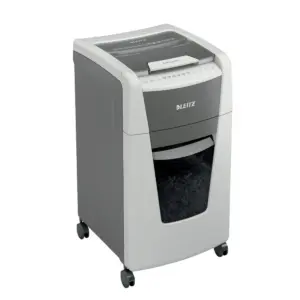 Leitz IQ Autofeed 8015 Office Cross Cut Shredder, White