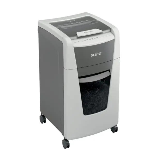 Leitz IQ Autofeed 8015 Office Cross Cut Shredder, White