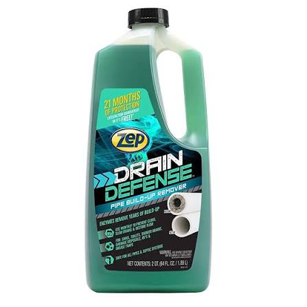 4-3-1.jpg Zep Drain Defense - Pipe Build-up Remover - 64 oz - Image 1