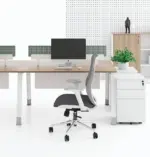 Noqi "U" Workstation Cluster for 2 Pax W1400 x D600 x H750mm Workstations - Image 2