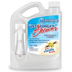 Wet Forget Shower Cleaner Weekly Application Requires No Scrubbing, Bleach-Free Formula, 64 Ounce
