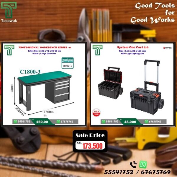 Grab the Perfect Pair – Workbench & Toolbox Combo – 15