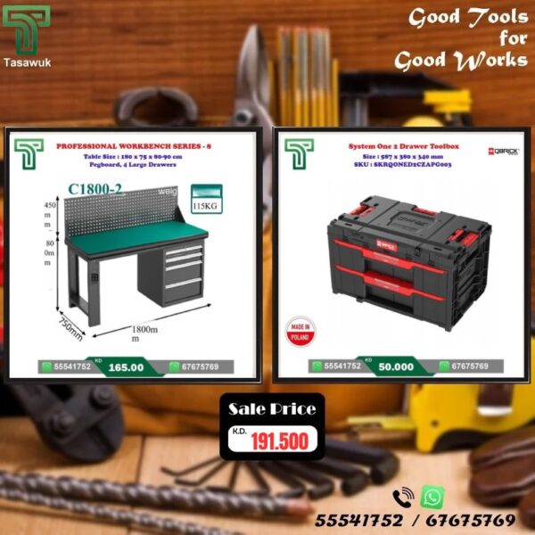 Grab the Perfect Pair – Workbench & Toolbox Combo – 14