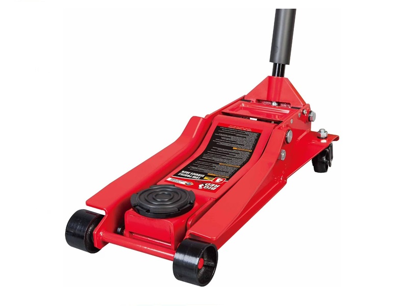 big-red-low-5ton.jpg Big Red 5 Ton Low Profile Dual Piston Floor Jack - Image 1