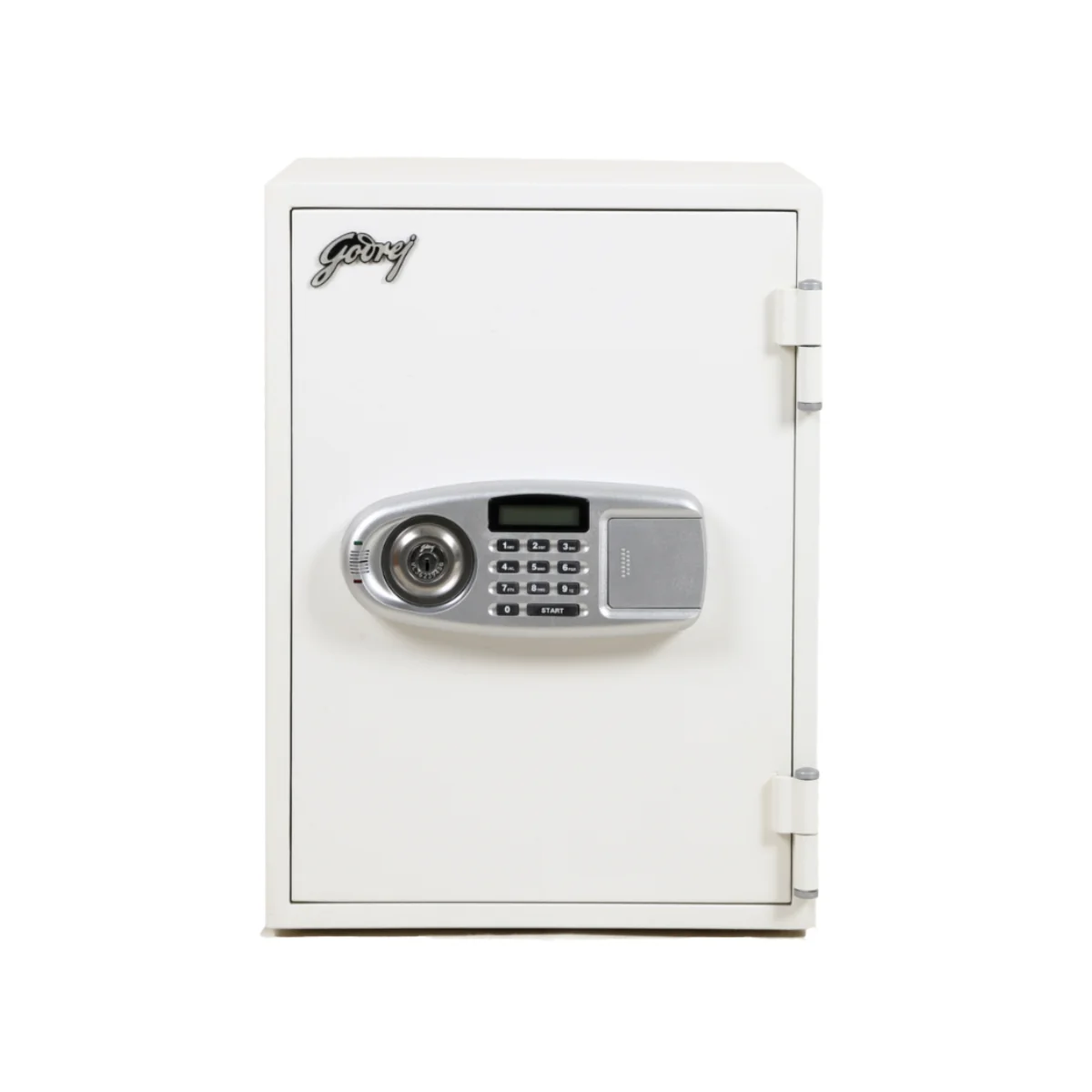 1-6.webp Godrej FR40 Fire Resistant Safe with 1 Key Lock + 1 Digital, White - Image 1