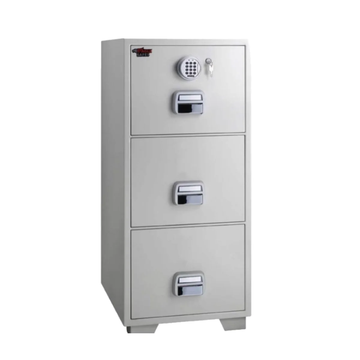 12-5.webp Eagle SF-680-3EKX Fire Resistant Filing Cabinet, 3 Drawers, Digital & Key Lock - Image 1