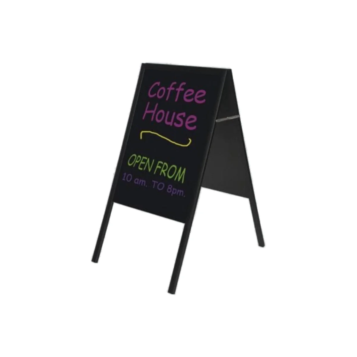 14-9.webp Bi-Office Info Chalk Board, free standing, double sided, 45x60cm, Black Frame - Image 1