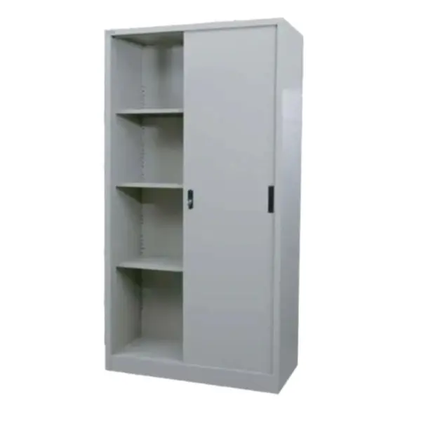 Rexel Filing Cupboard, 185x90.1x44.5 cm, Sliding Door, Grey