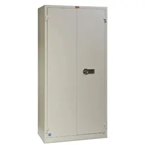Valberg BM 1993 EL Fire Resistant Safe Cabinet, Off-White
