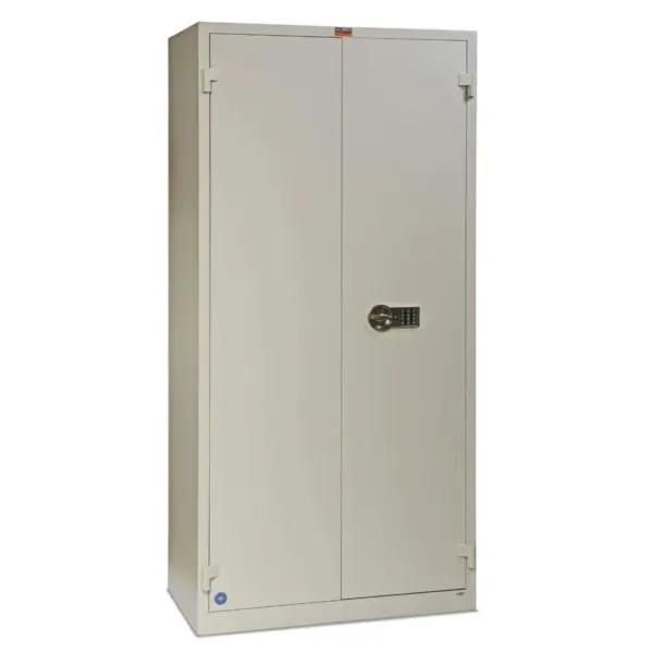 Valberg BM 1993 EL Fire Resistant Safe Cabinet, Off-White
