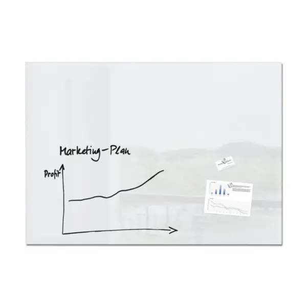 Sigel Magnetic Glass Board ARTVERUM, 120 x 90 cm, White