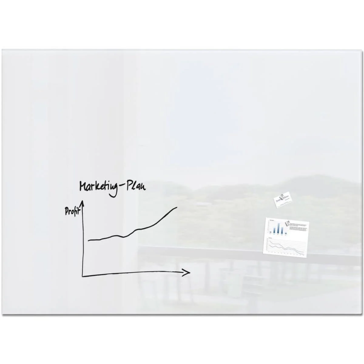29-3.webp Sigel Magnetic Glass Board ARTVERUM, 180 x 120 cm, White - Image 1