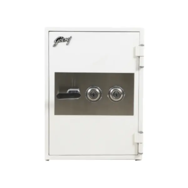 Godrej FR40 Fire Resistant Safe with 2 Key Lock, White