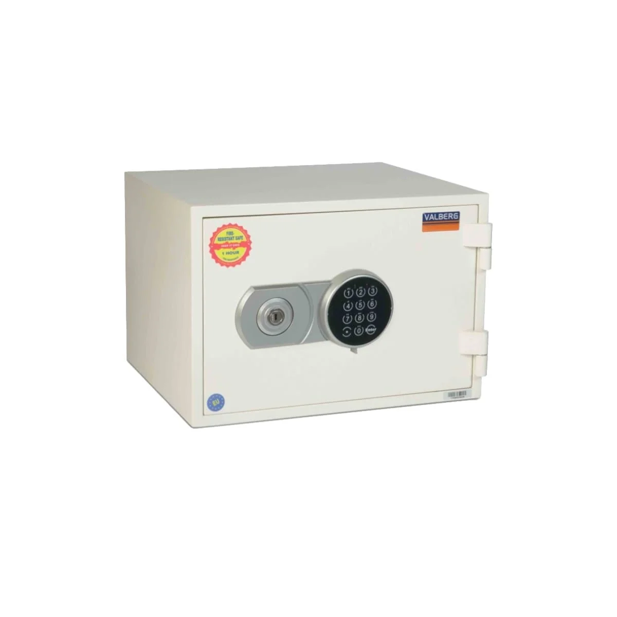 36-1.webp Valberg FRS-30 EL Fire Resistant Safe, Digital & Key Lock, White - Image 1