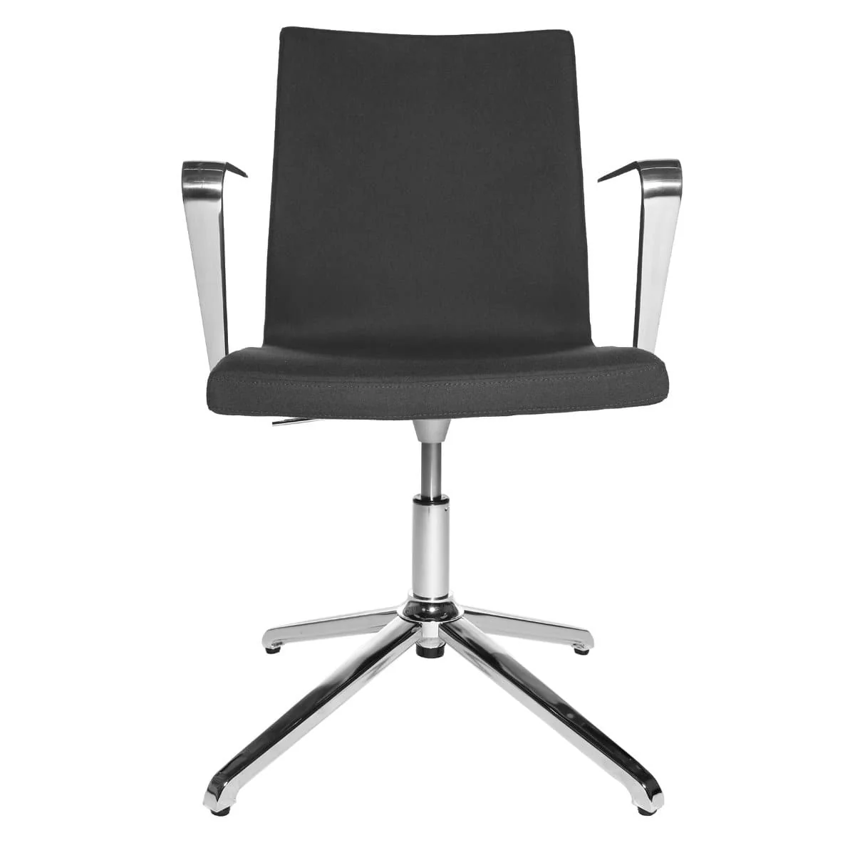 38-4.webp Topstar CUBE Swivel Visitor Meeting Chair with armrests, Fabric Anthrazite - Image 1