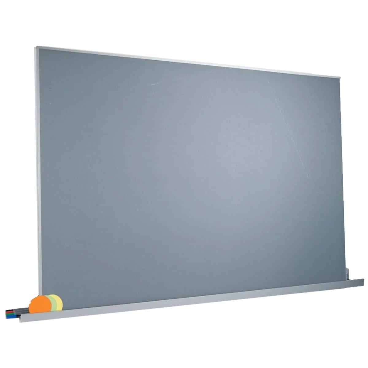 40-1.webp Sigel MEET UP Agile Fabric Pin Board with Aluminium Wall Rail, 120x180cm, Grey - Image 1