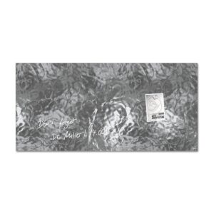 Sigel Magnetic Glass Board ARTVERUM, 91 x 46 cm, Shiny-Silver