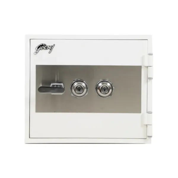 Godrej FR20 Fire Resistant Safe with 2 Key Lock, White