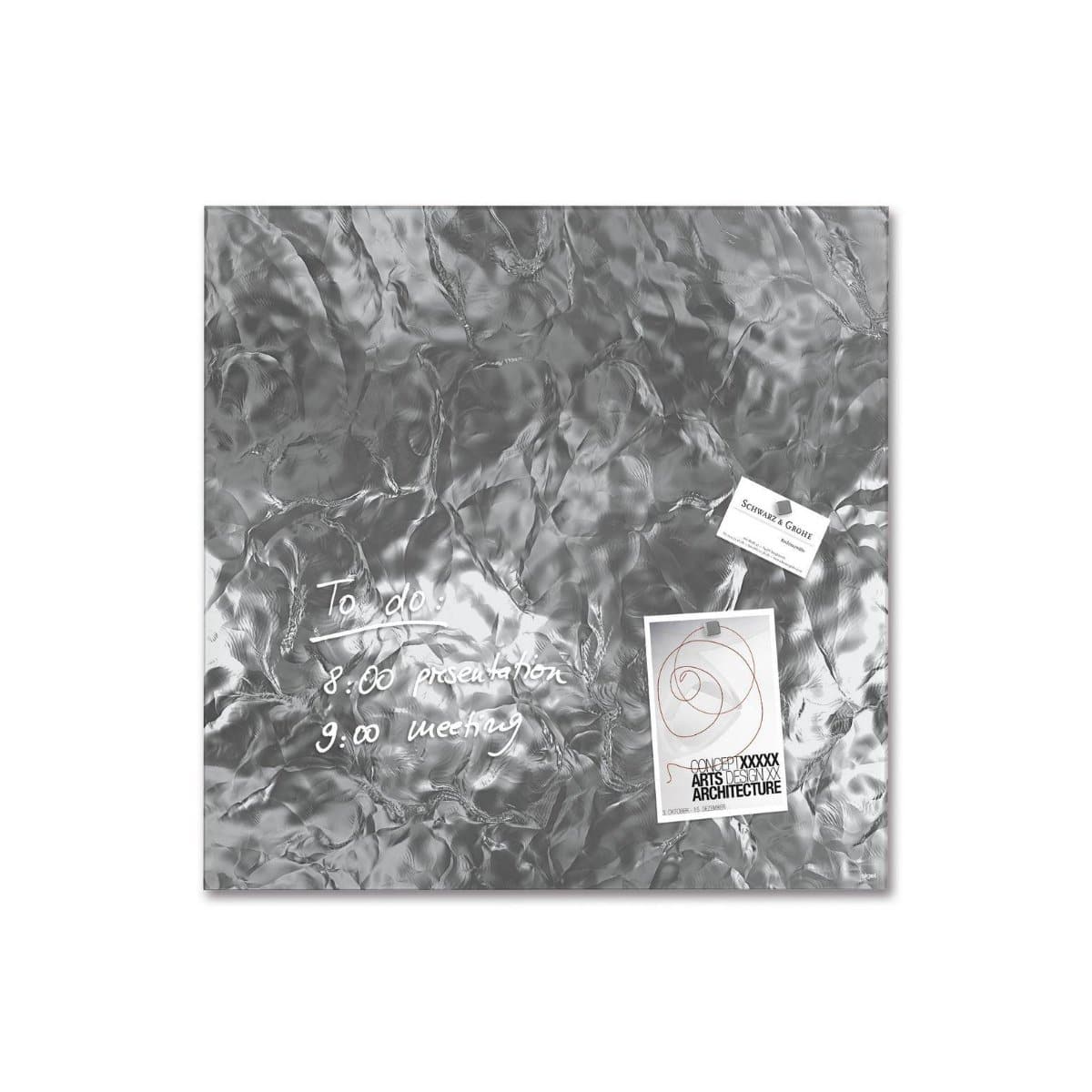 7.jpg Sigel Magnetic Glass Board ARTVERUM, 48 x 48 cm, Shiny-Silver - Image 1